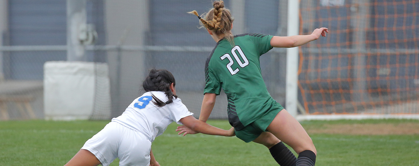 Players attacking goal scoring areas from out wide