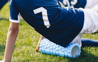 Players can use foam rolling to help injuries or during the warm down