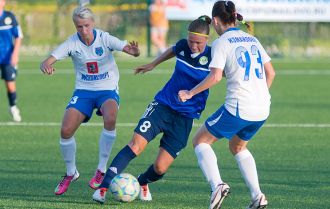 Players move the ball from one side to the other