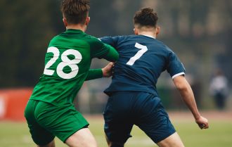 Attacking using the half space on a soccer pitch