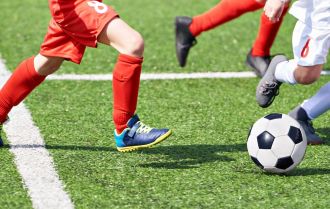 Playing 4v4 allows creation of tactics to keep the ball