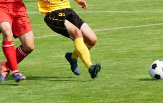 Players pass behind the defence