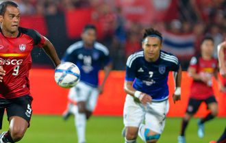 Making overlapping runs to get behind a defence